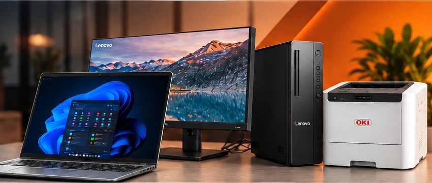 Lenovo bilgisayar ve OKI yazıcı ürünleri